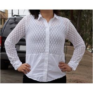 Equipment White Button Up Shirt